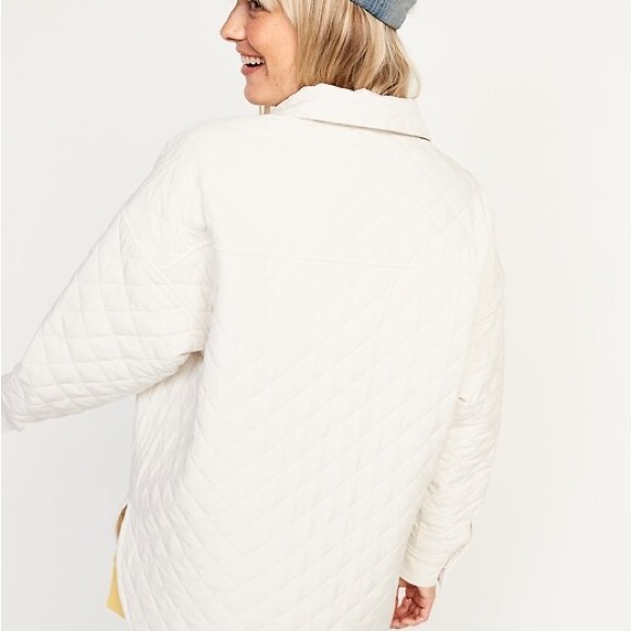 Quilted Oversized Lightweight Jacket / Shacket - Picture 3 of 6